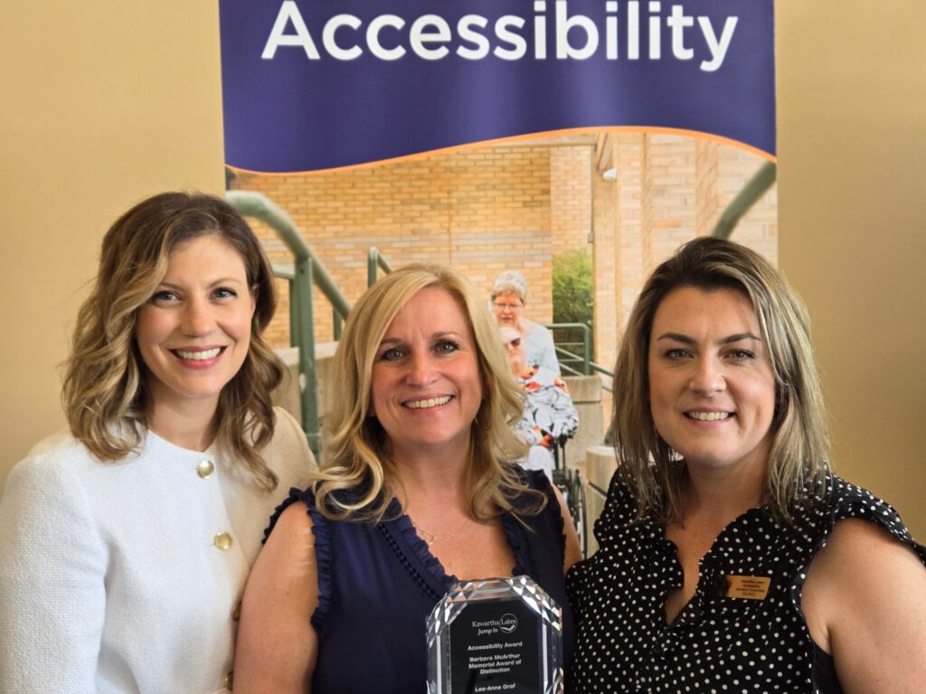 TLDSB educational assistant receives City of Kawartha Lakes Accessibility Awareness Recognition Award